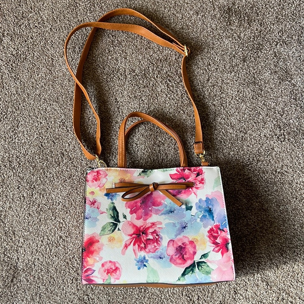 Beautiful water color floral purse